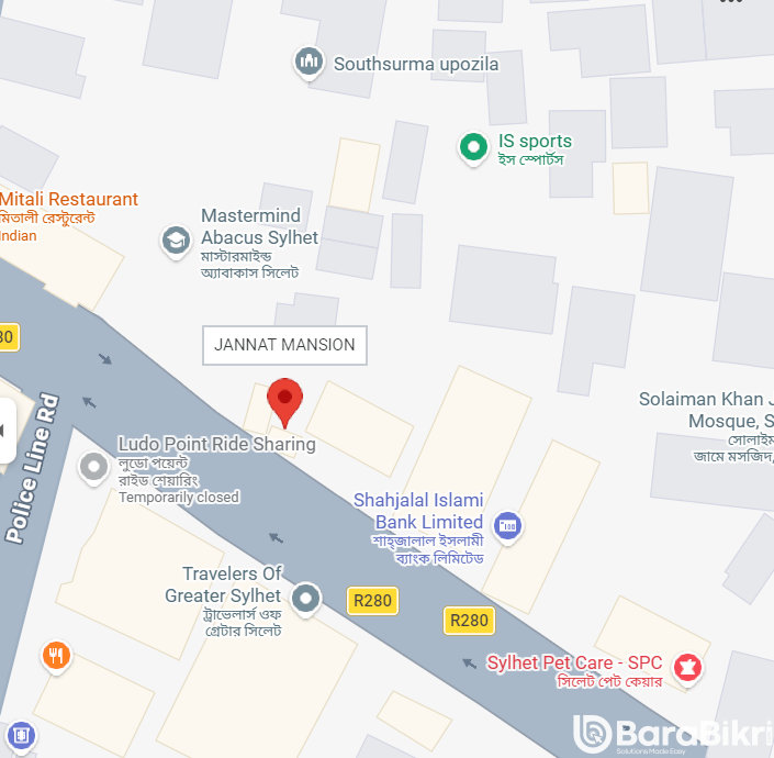 Commercial space for rent in Sylhet Subidbazar
